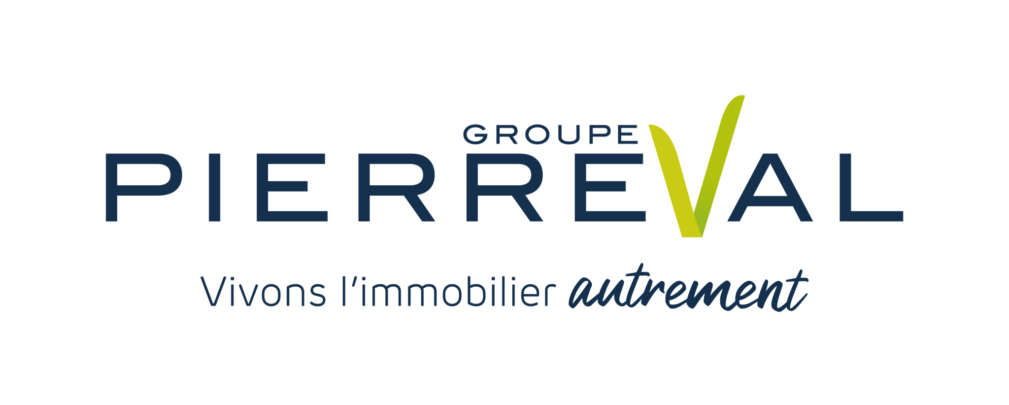Logo Groupe Pierreval Vivons l'immobilier autrement_bleu (002)